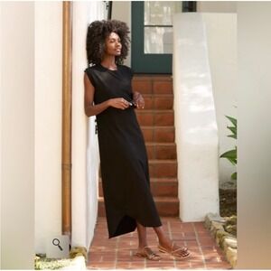 Frank & Eileen Cory Vintage Muscle Tee Maxi Dress Black Size Medium